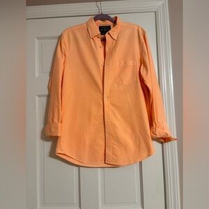 Men's American Eagle Button down slim fit Orange Shirt